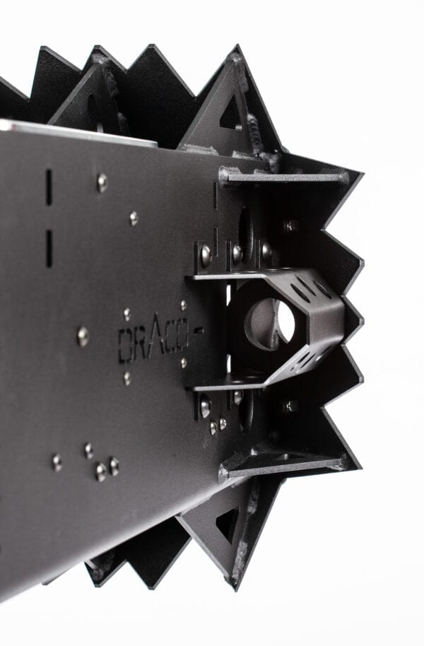 A close up of a black metal frame depicting the HARD SURFACE BREACHING HEAD BH-1.